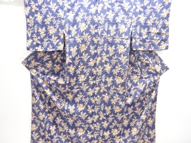 JAPANESE KIMONO / TSUKESAGE KOMON / FLOWER & PLANT 